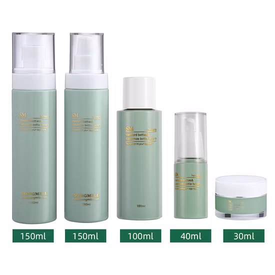 Fabrik Direktverkauf Pet PP Leere Hautpflegeverpackung Lotionsflasche mit Pumpe Luxusflaschenset für Hautpflegekosmetik