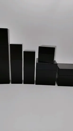 High-End 15 30 50 G 30 50 80 120 ml Verpackung Kosmetik-Glaslotion-Flaschen-Set Luxus-Hautpflegebehälter mit dickem Boden