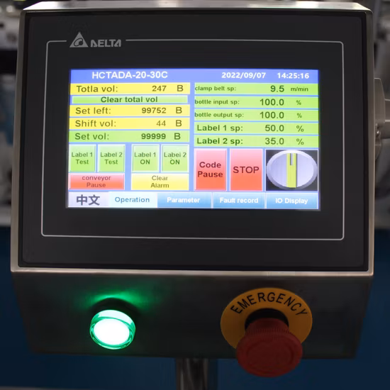 Vollautomatische flache, quadratische, runde Flaschendosen-Etikettierungsmaschine für die Oberseite